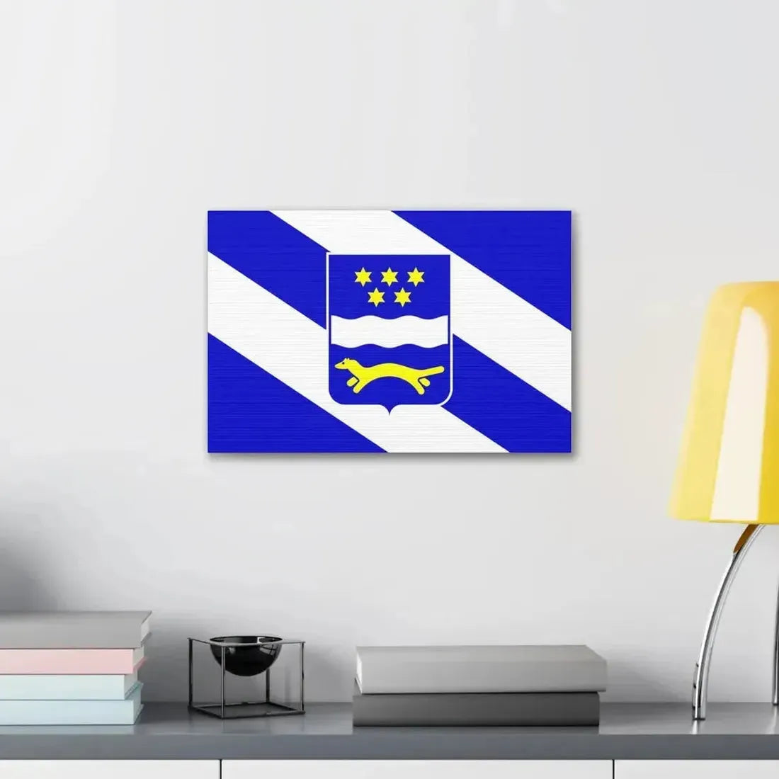 Flag of Brod Posavina County Croatia - Canvas Wall Art - The Sticker Space
