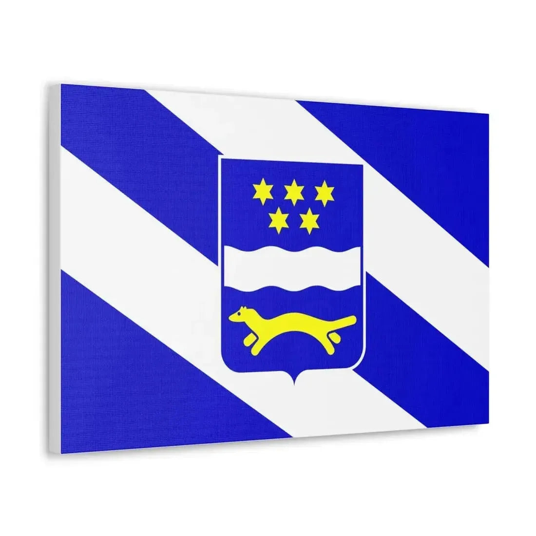 Flag of Brod Posavina County Croatia - Canvas Wall Art - The Sticker Space