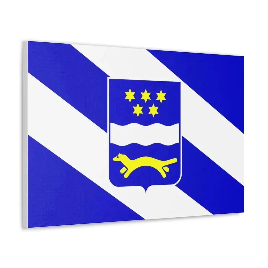 Flag of Brod Posavina County Croatia - Canvas Wall Art - The Sticker Space