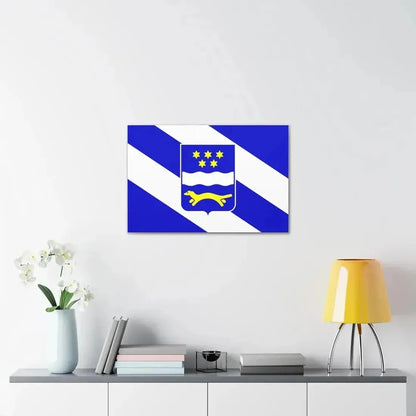 Flag of Brod Posavina County Croatia - Canvas Wall Art - The Sticker Space