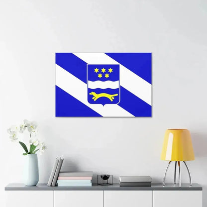 Flag of Brod Posavina County Croatia - Canvas Wall Art - The Sticker Space