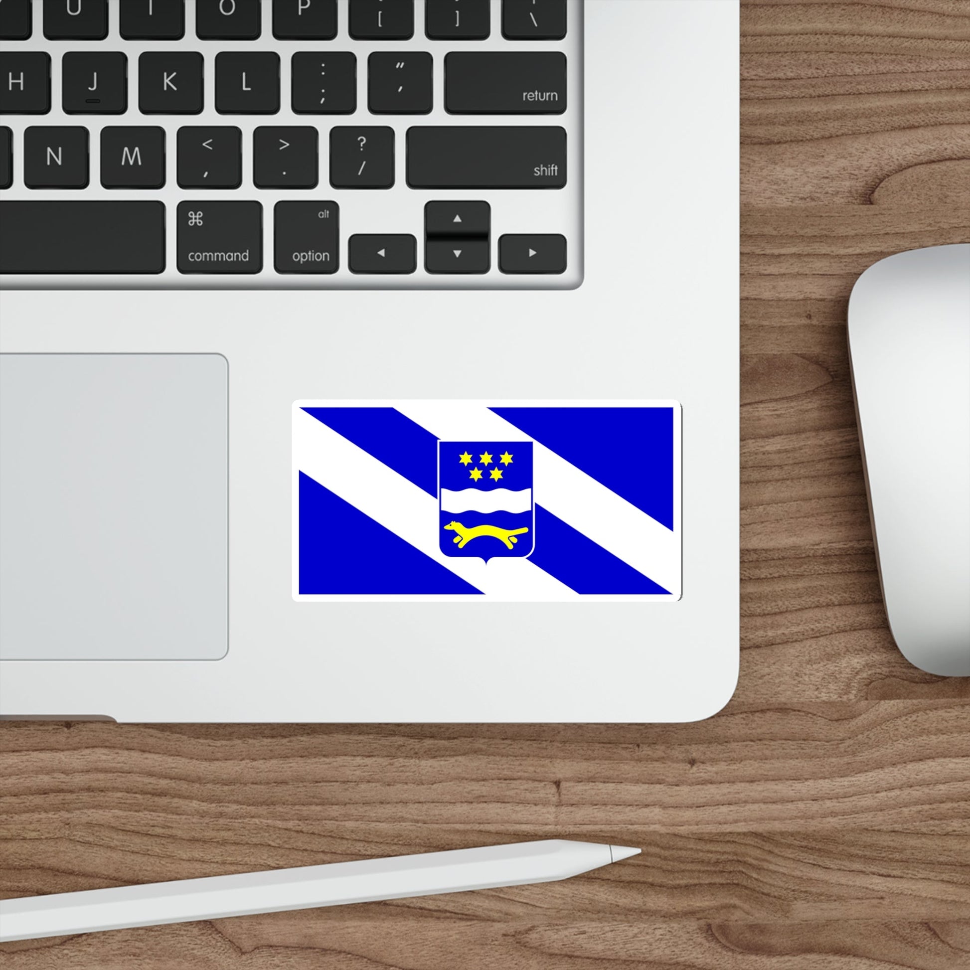 Flag of Brod Posavina County Croatia STICKER Vinyl Die-Cut Decal-The Sticker Space