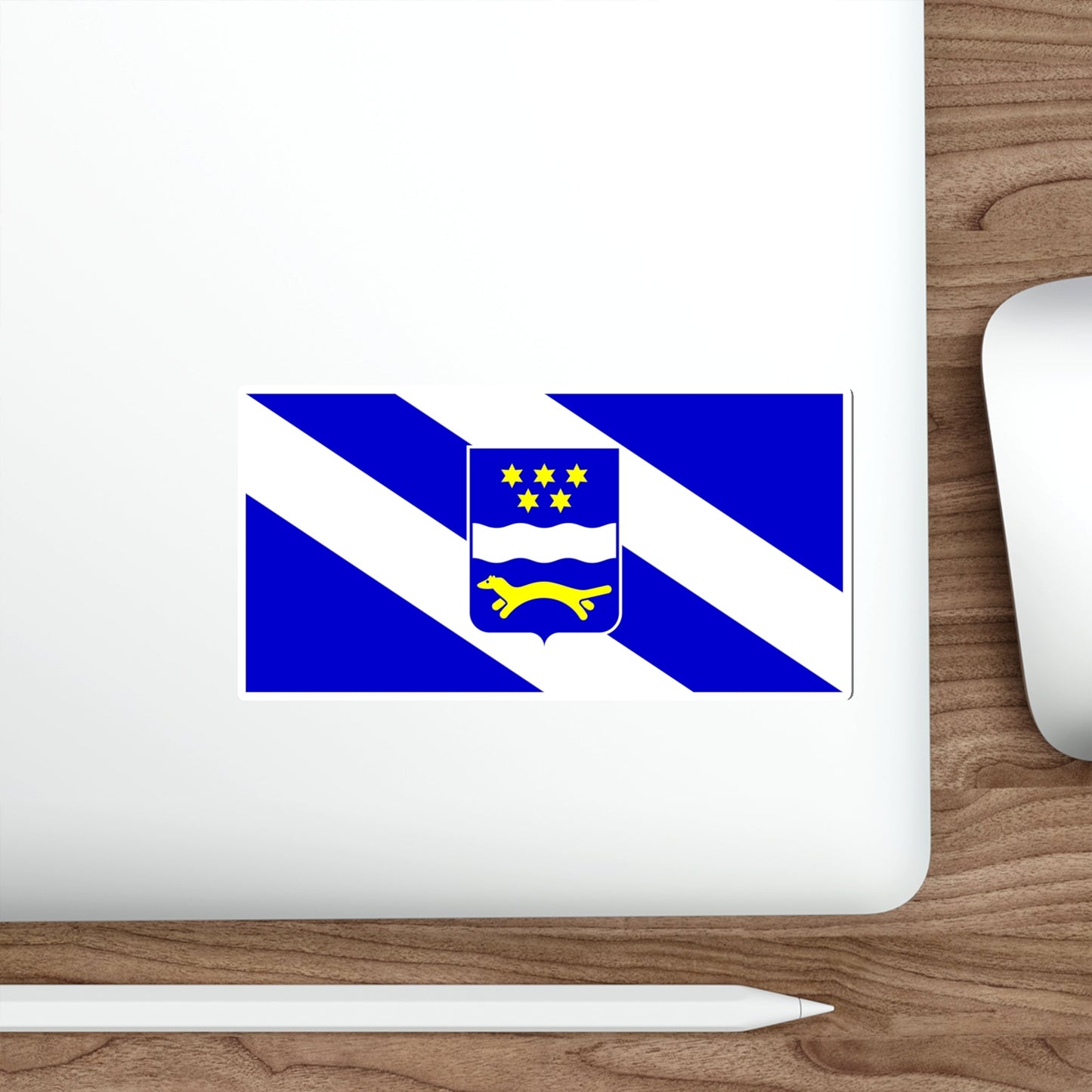 Flag of Brod Posavina County Croatia STICKER Vinyl Die-Cut Decal-The Sticker Space