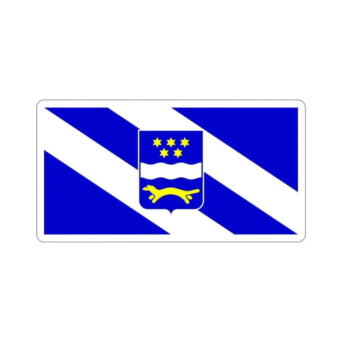 Flag of Brod Posavina County Croatia STICKER Vinyl Die-Cut Decal 2 Inch - The Sticker Space