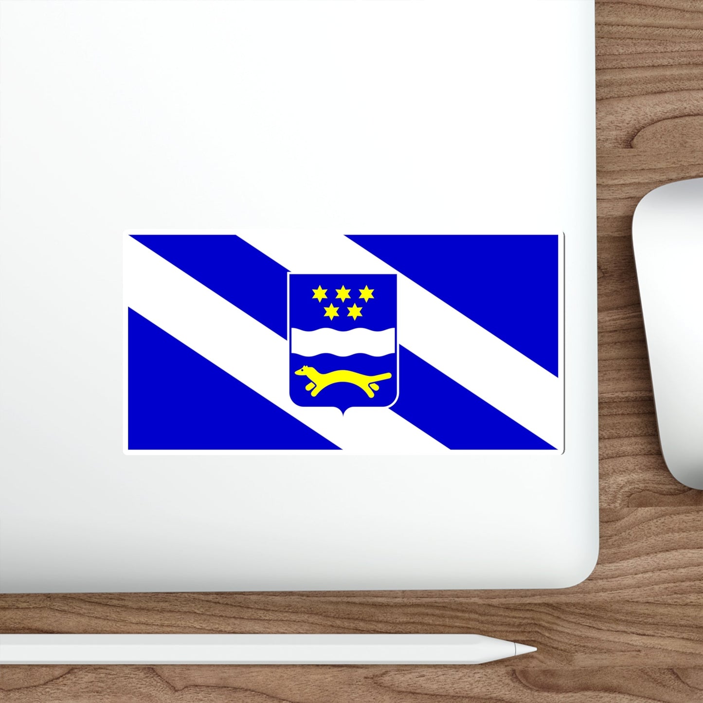 Flag of Brod Posavina County Croatia STICKER Vinyl Die-Cut Decal-The Sticker Space