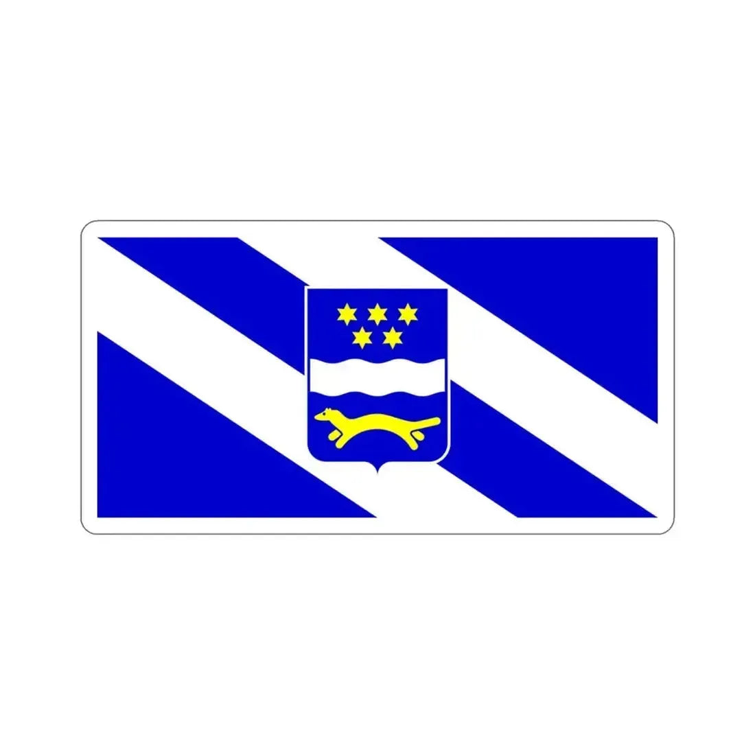 Flag of Brod Posavina County Croatia STICKER Vinyl Die-Cut Decal 3 Inch - The Sticker Space