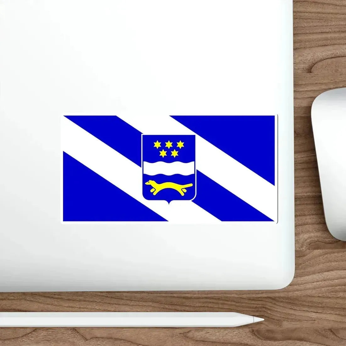 Flag of Brod Posavina County Croatia STICKER Vinyl Die-Cut Decal - The Sticker Space