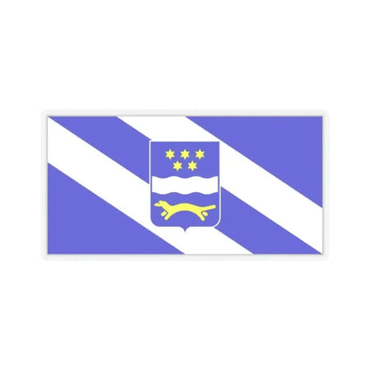 Flag of Brod Posavina County Croatia - STICKER Vinyl Kiss-Cut Decal 2 Inch Transparent - The Sticker Space