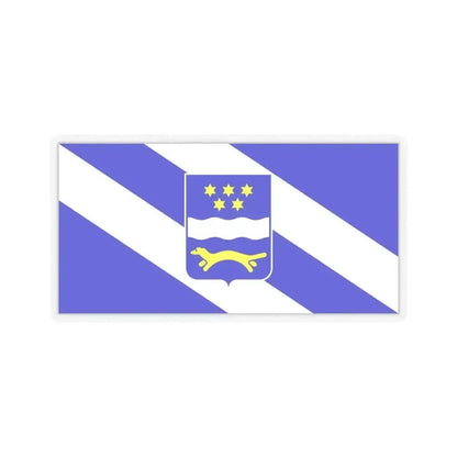 Flag of Brod Posavina County Croatia - STICKER Vinyl Kiss-Cut Decal 6 Inch Transparent - The Sticker Space