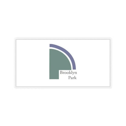 Flag of Brooklyn Park, Minnesota - STICKER Vinyl Kiss-Cut Decal 3 Inch Transparent - The Sticker Space