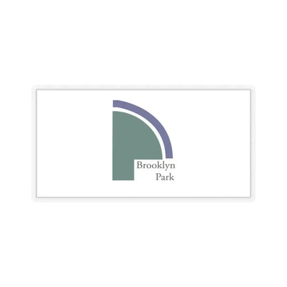 Flag of Brooklyn Park, Minnesota - STICKER Vinyl Kiss-Cut Decal 4 Inch Transparent - The Sticker Space