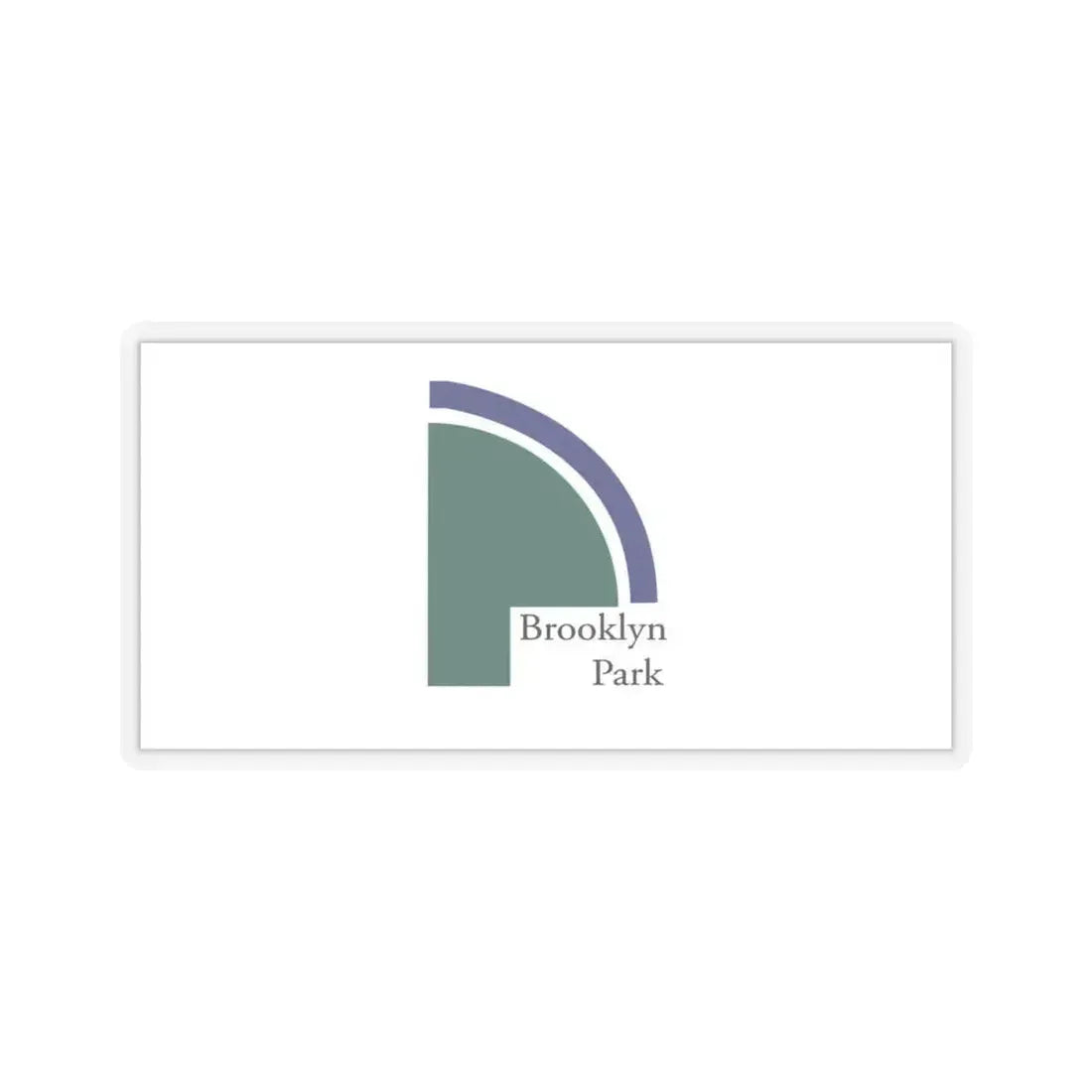 Flag of Brooklyn Park, Minnesota - STICKER Vinyl Kiss-Cut Decal 6 Inch Transparent - The Sticker Space