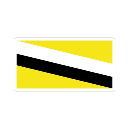 Flag of Brunei 1906-1959 (Brunei) STICKER Vinyl Kiss-Cut Decal 3 Inch White - The Sticker Space
