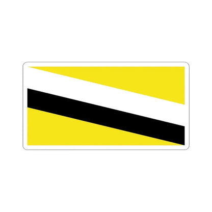 Flag of Brunei 1906-1959 (Brunei) STICKER Vinyl Kiss-Cut Decal 6 Inch White - The Sticker Space