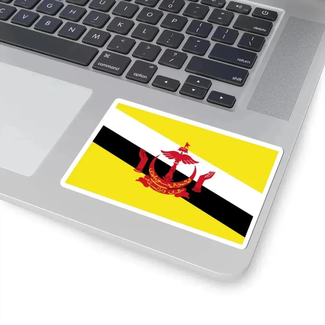 Flag of Brunei 3-2 (Brunei) STICKER Vinyl Kiss-Cut Decal - The Sticker Space