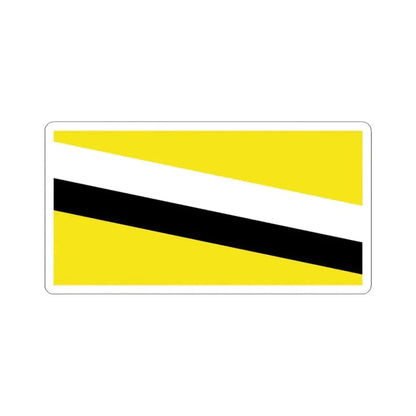 Flag of Brunei from 1906 to 1959 (Brunei) STICKER Vinyl Kiss-Cut Decal 3 Inch White - The Sticker Space