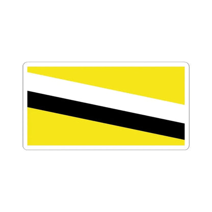 Flag of Brunei from 1906 to 1959 (Brunei) STICKER Vinyl Kiss-Cut Decal 4 Inch White - The Sticker Space