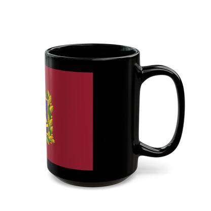 Flag of Bryansk Oblast Russia - Black Coffee Mug-The Sticker Space