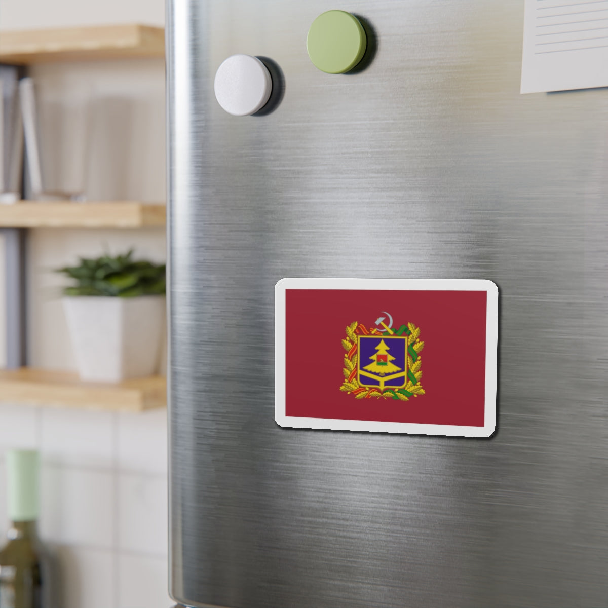 Flag of Bryansk Oblast Russia - Die-Cut Magnet-The Sticker Space