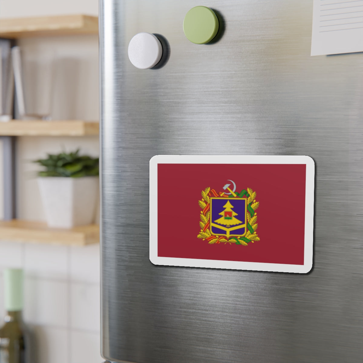 Flag of Bryansk Oblast Russia - Die-Cut Magnet-The Sticker Space