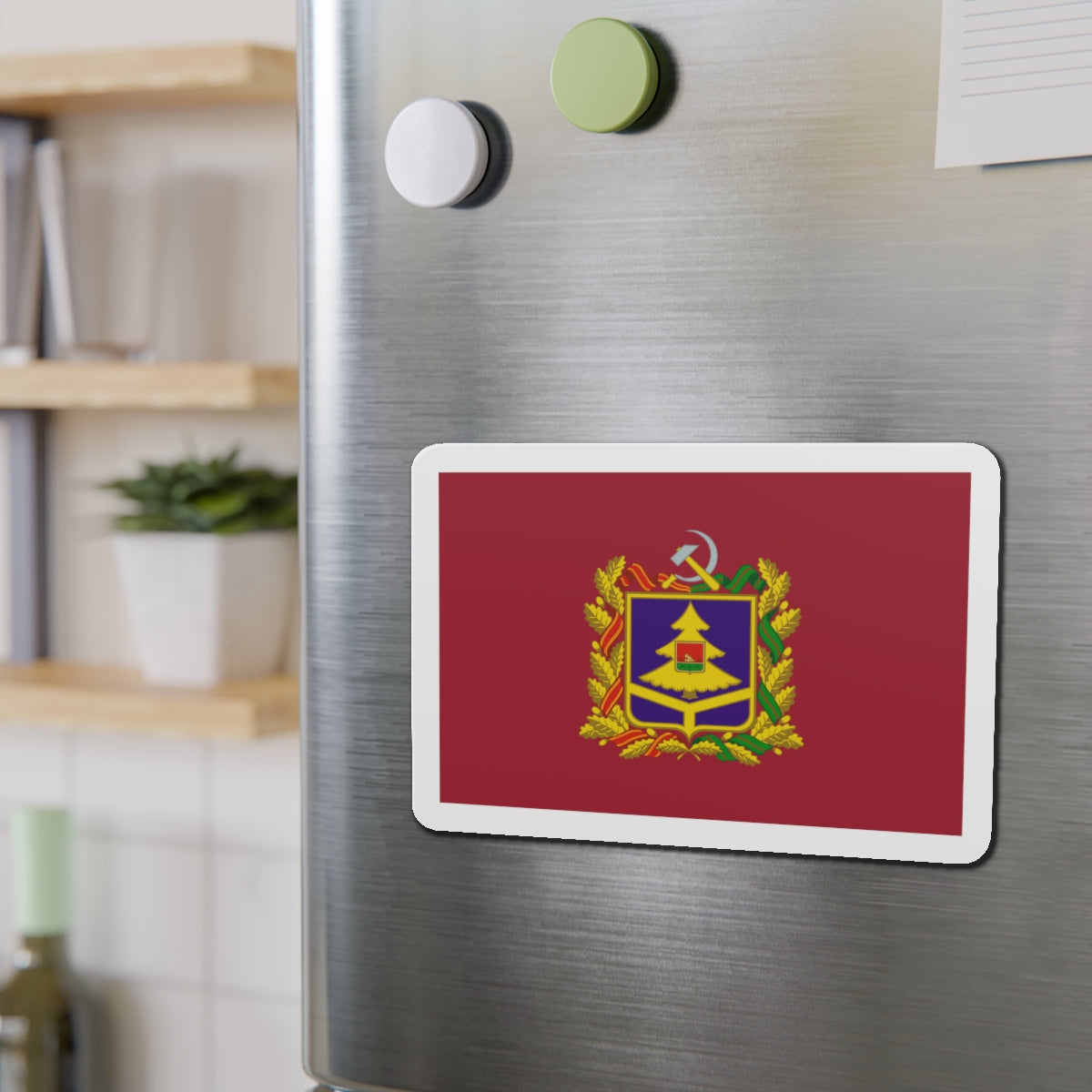 Flag of Bryansk Oblast Russia - Die-Cut Magnet-The Sticker Space