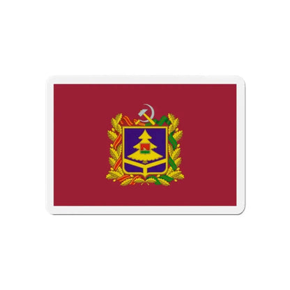 Flag of Bryansk Oblast Russia - Refrigerator Magnet 6 Inch - The Sticker Space