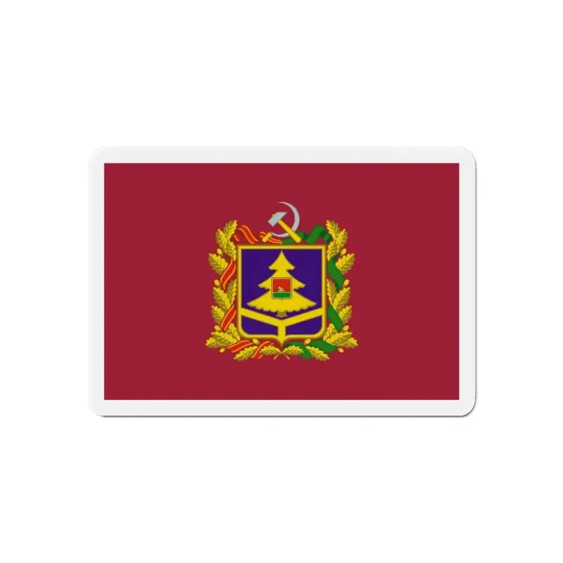 Flag of Bryansk Oblast Russia - Refrigerator Magnet - The Sticker Space