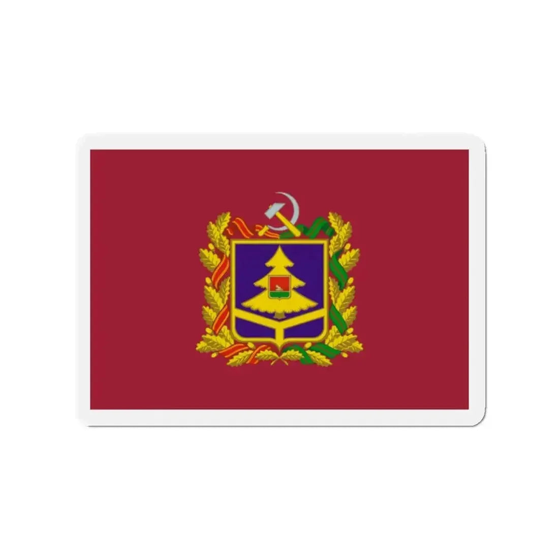 Flag of Bryansk Oblast Russia - Refrigerator Magnet - The Sticker Space