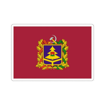 Flag of Bryansk Oblast Russia STICKER Vinyl Die-Cut Decal 5 Inch - The Sticker Space