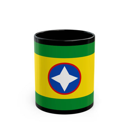 Flag of Bucaramanga Santander Colombia - Black Coffee Mug-11oz-The Sticker Space