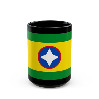 Flag of Bucaramanga Santander Colombia - Black Coffee Mug-15oz-The Sticker Space