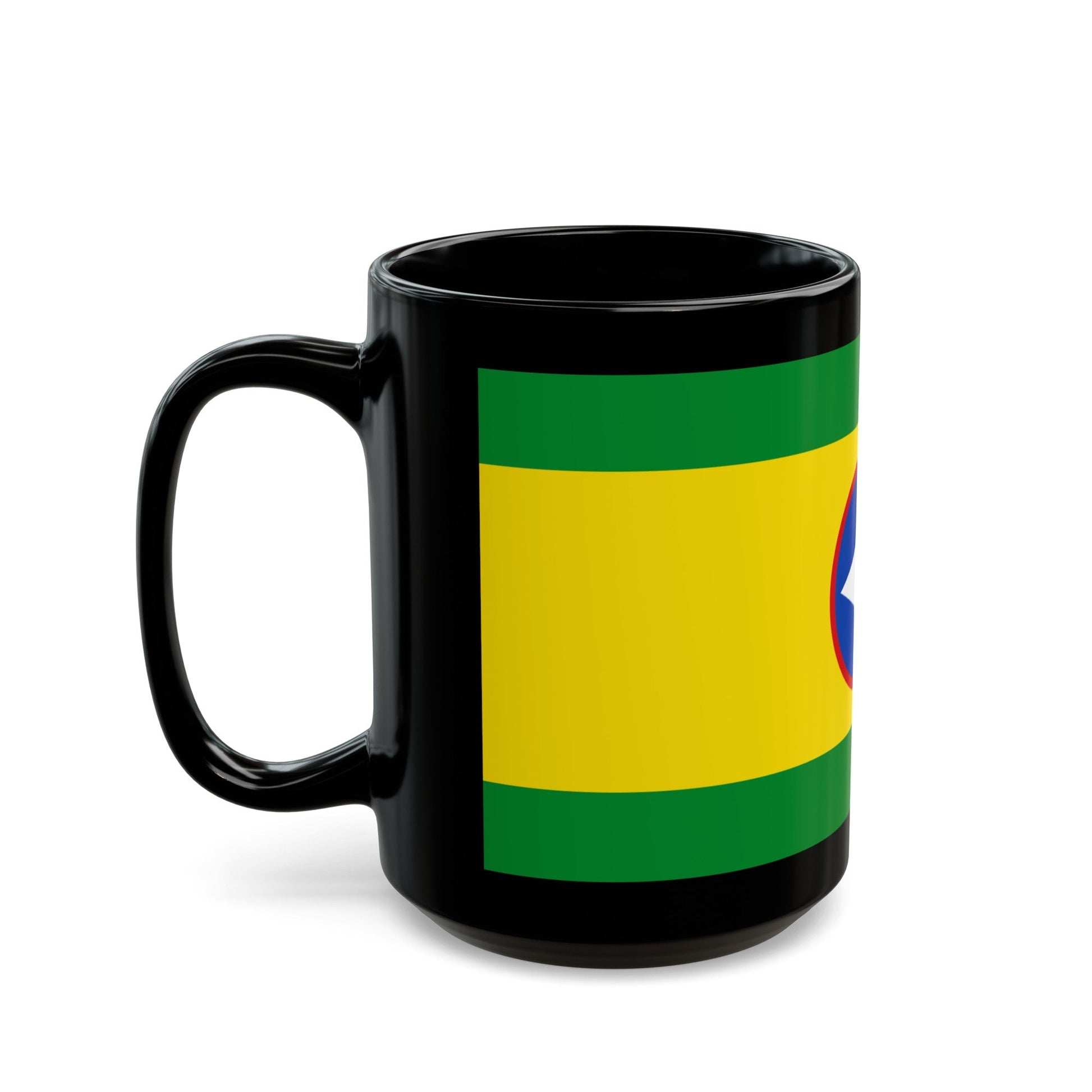 Flag of Bucaramanga Santander Colombia - Black Coffee Mug-The Sticker Space