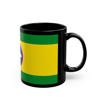 Flag of Bucaramanga Santander Colombia - Black Coffee Mug-The Sticker Space