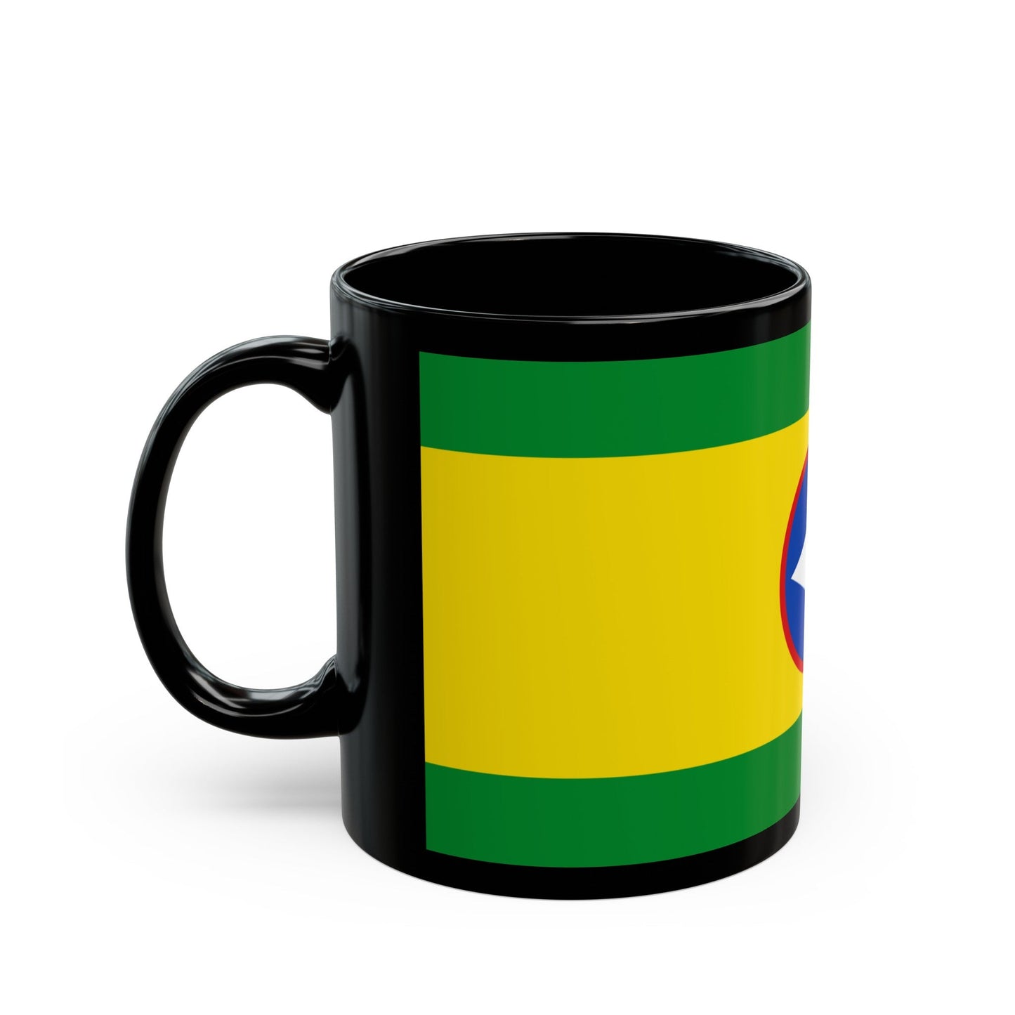 Flag of Bucaramanga Santander Colombia - Black Coffee Mug-The Sticker Space