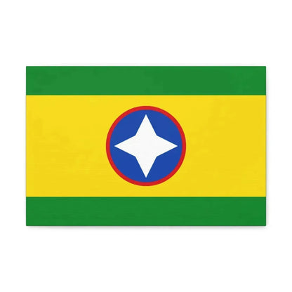 Flag of Bucaramanga Santander Colombia - Canvas Wall Art 18″ x 12″ 1.25" - The Sticker Space
