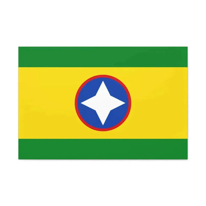 Flag of Bucaramanga Santander Colombia - Canvas Wall Art 30" x 20" 1.25" - The Sticker Space