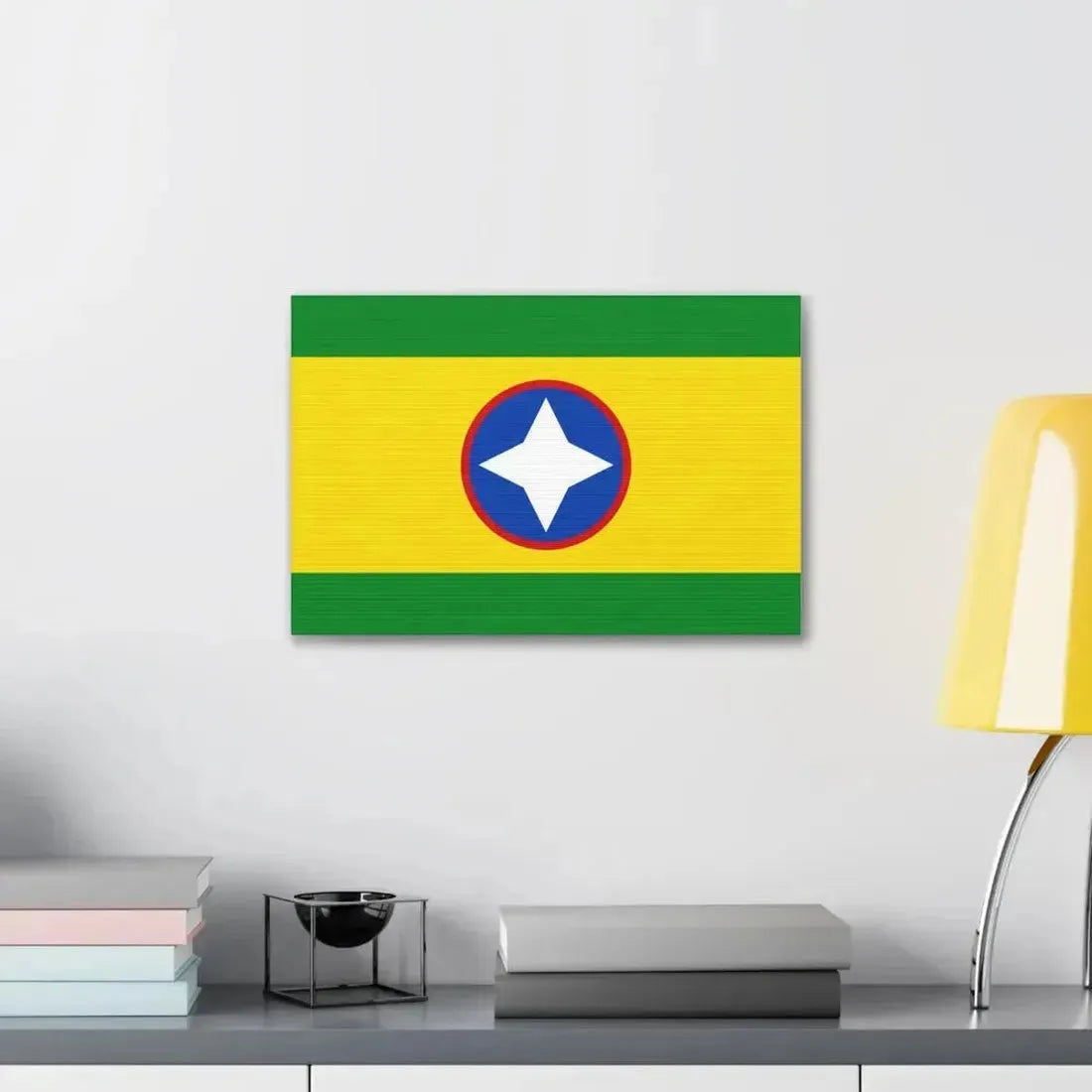 Flag of Bucaramanga Santander Colombia - Canvas Wall Art - The Sticker Space