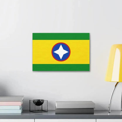 Flag of Bucaramanga Santander Colombia - Canvas Wall Art - The Sticker Space
