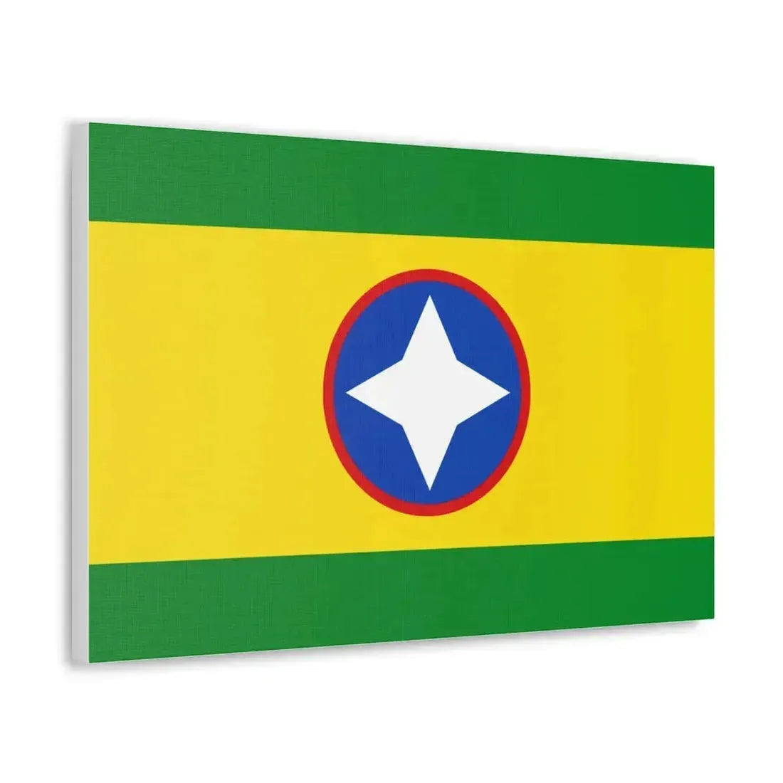 Flag of Bucaramanga Santander Colombia - Canvas Wall Art - The Sticker Space