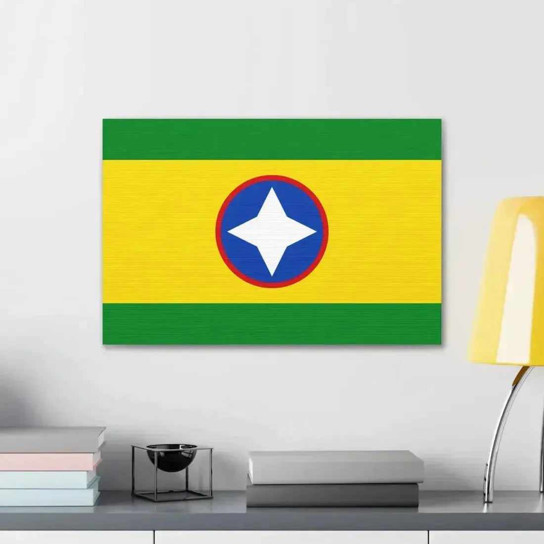 Flag of Bucaramanga Santander Colombia - Canvas Wall Art - The Sticker Space