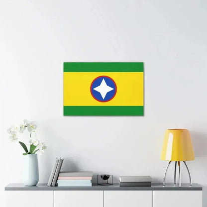 Flag of Bucaramanga Santander Colombia - Canvas Wall Art - The Sticker Space