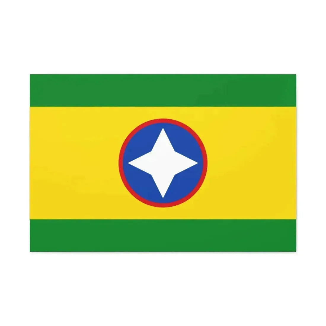Flag of Bucaramanga Santander Colombia - Canvas Wall Art - The Sticker Space