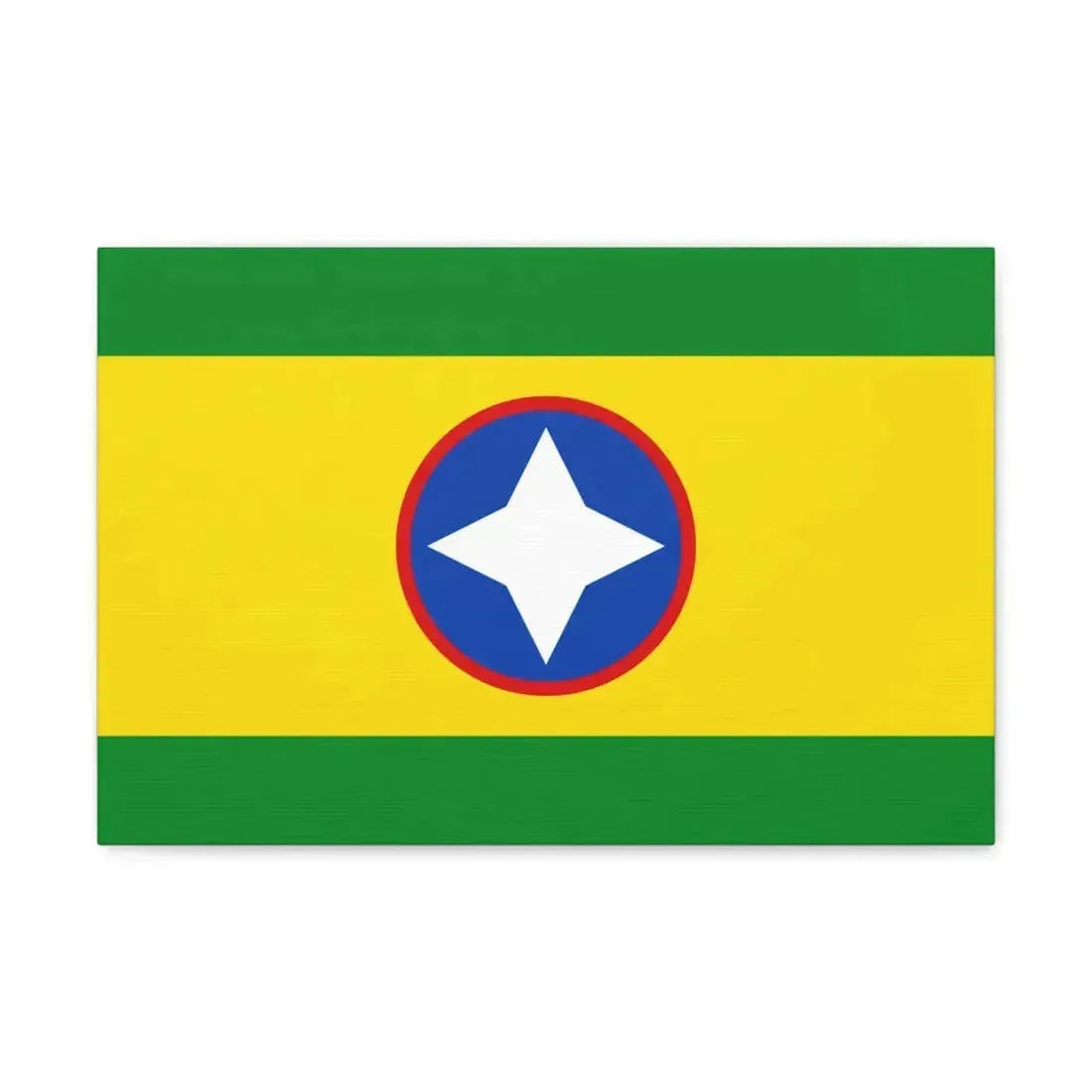 Flag of Bucaramanga Santander Colombia - Canvas Wall Art - The Sticker Space