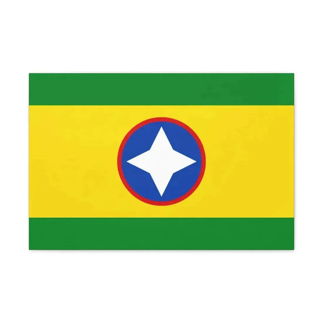 Flag of Bucaramanga Santander Colombia - Canvas Wall Art - The Sticker Space