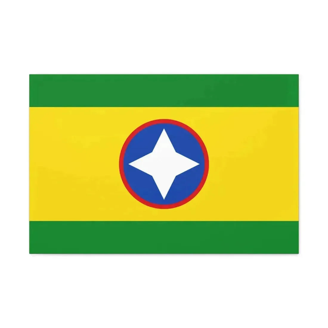 Flag of Bucaramanga Santander Colombia - Canvas Wall Art - The Sticker Space