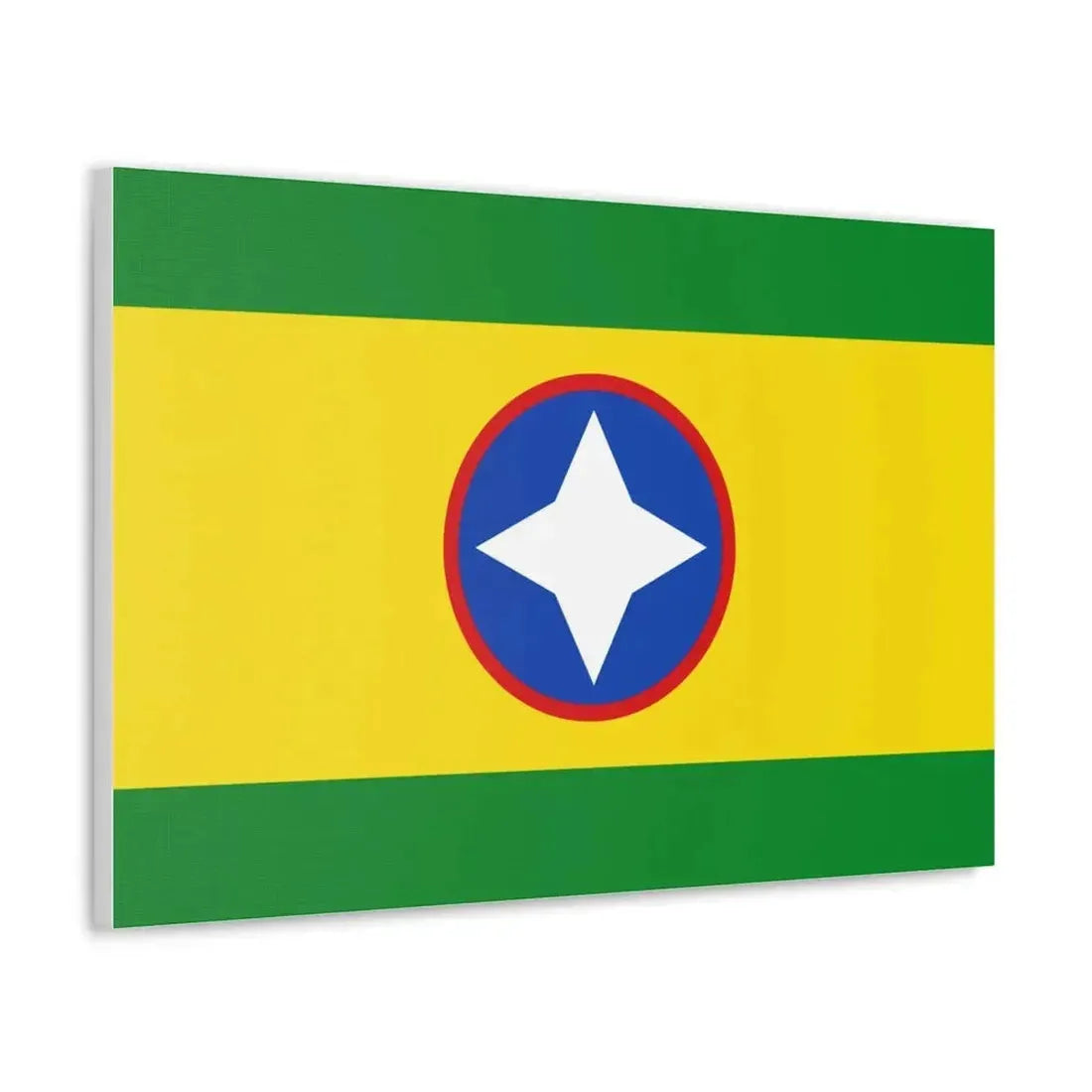 Flag of Bucaramanga Santander Colombia - Canvas Wall Art - The Sticker Space
