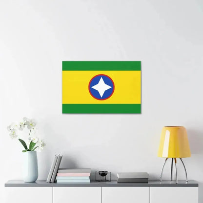 Flag of Bucaramanga Santander Colombia - Canvas Wall Art - The Sticker Space