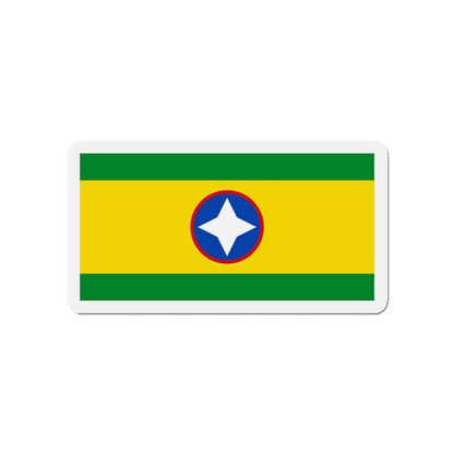 Flag of Bucaramanga Santander Colombia - Die-Cut Magnet-4" x 4"-The Sticker Space