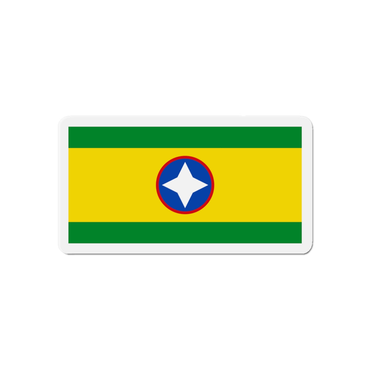 Flag of Bucaramanga Santander Colombia - Die-Cut Magnet-6 × 6"-The Sticker Space