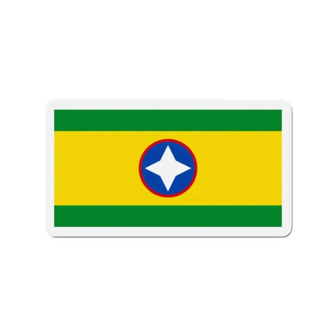Flag of Bucaramanga Santander Colombia - Refrigerator Magnet 2 Inch - The Sticker Space